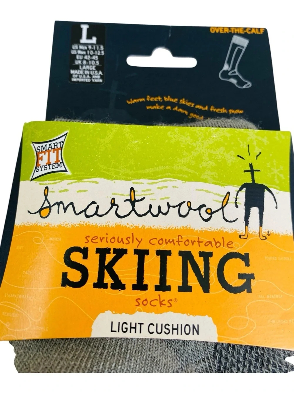 Smartwool Light Cushion Sking Smart Fit System Socks  M9-11.5 W10-12.5
